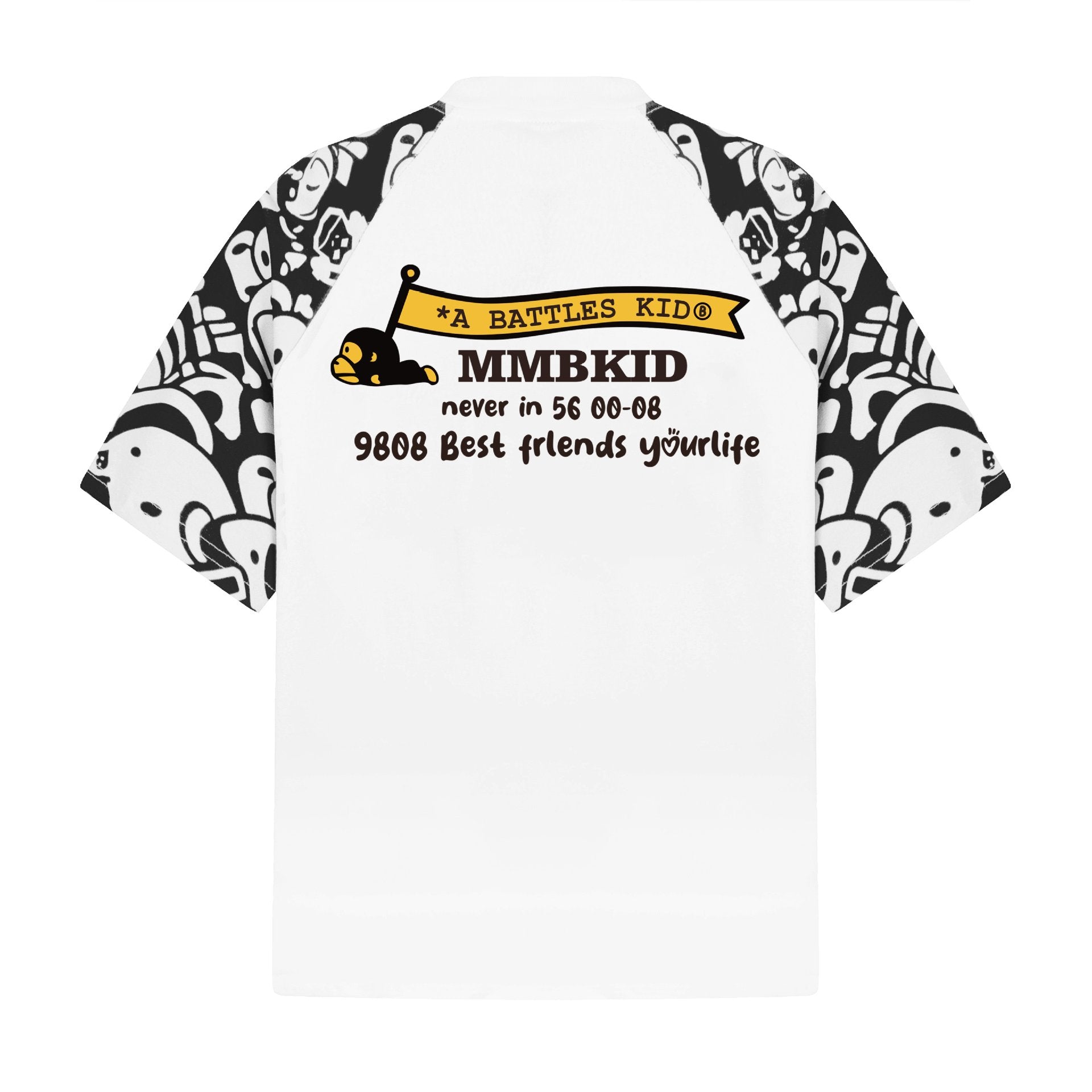 Cute Monkey Star Shoulder Short Sleeve