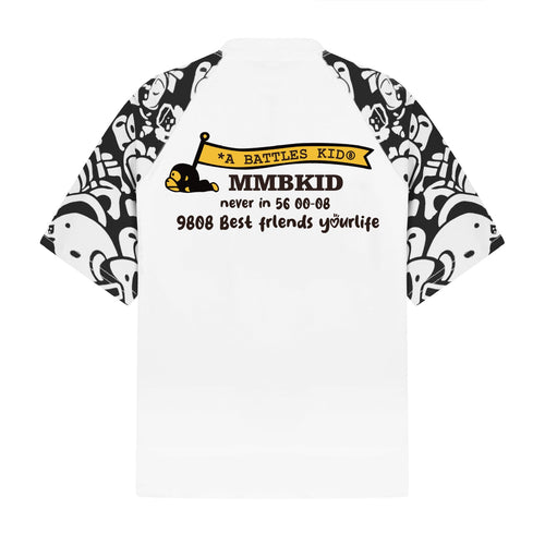 Cute Monkey Star Shoulder Short Sleeve
