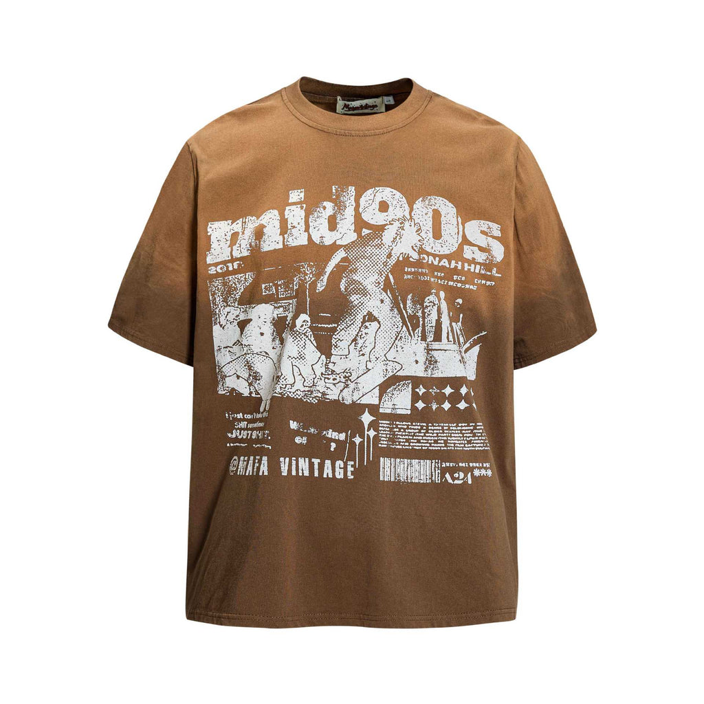 T-shirt imprimé skateboard streetwear femme