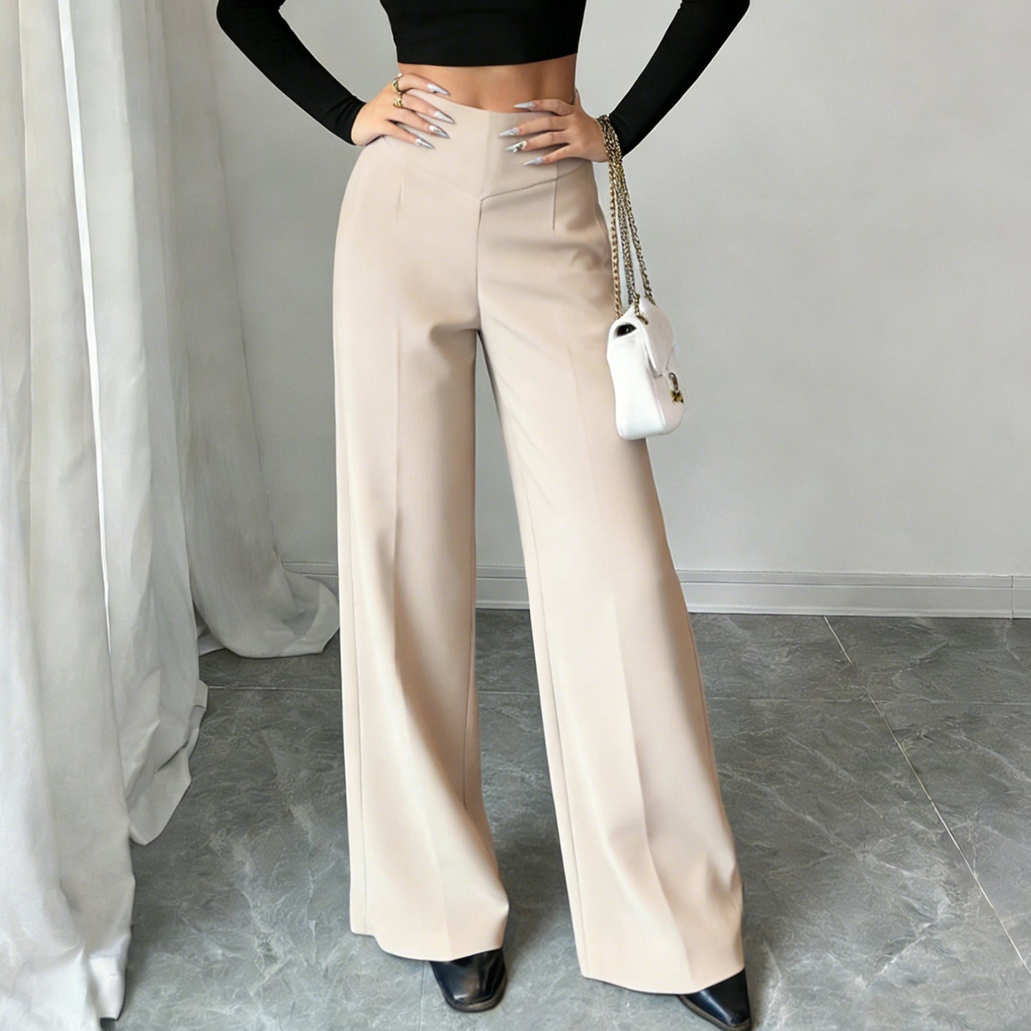 High waisted slimming casual pants