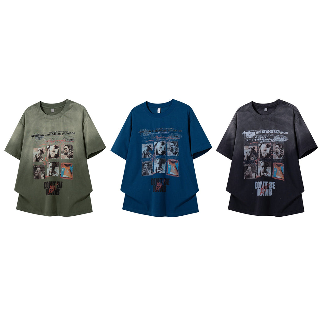Jigsaw photo printed short sleeved shirt