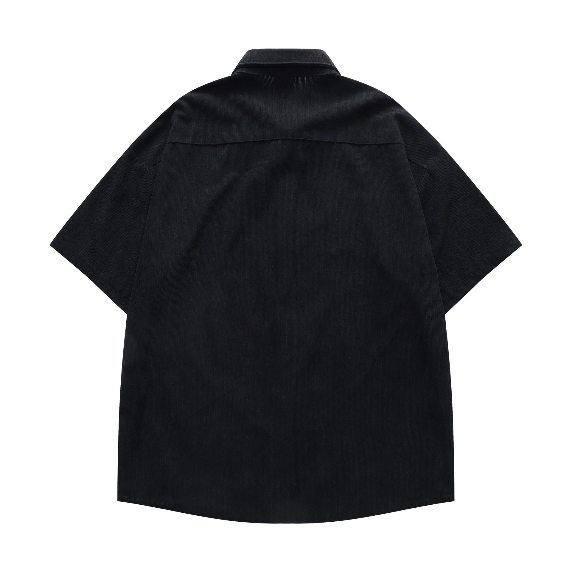 Letter flower embroidery short sleeved shirt