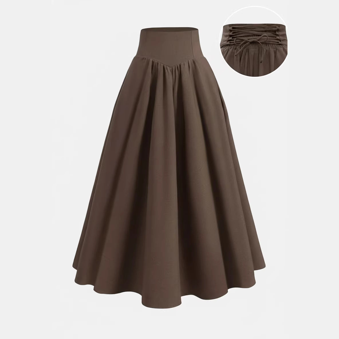 High waisted A-line slimming skirt