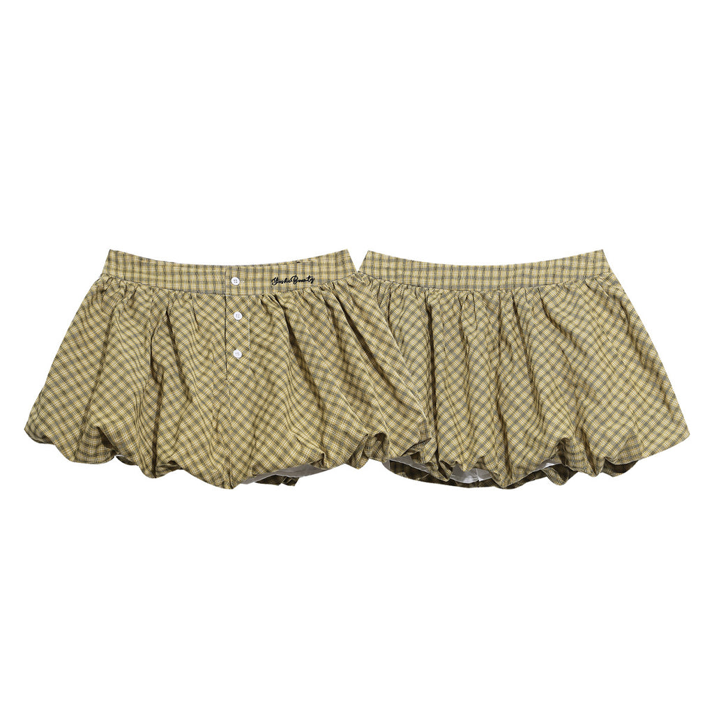 Bloom Lantern Pants Button Decoration Sweet Girl Style Versatile Skirt Pants