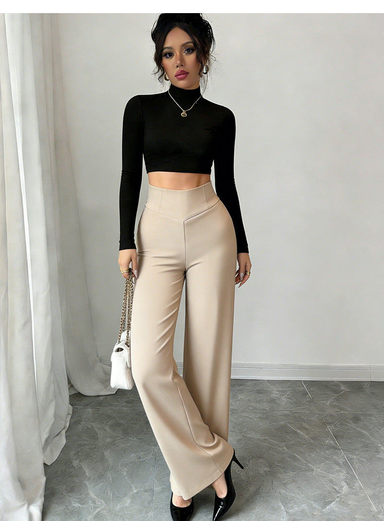 High waisted slimming casual pants