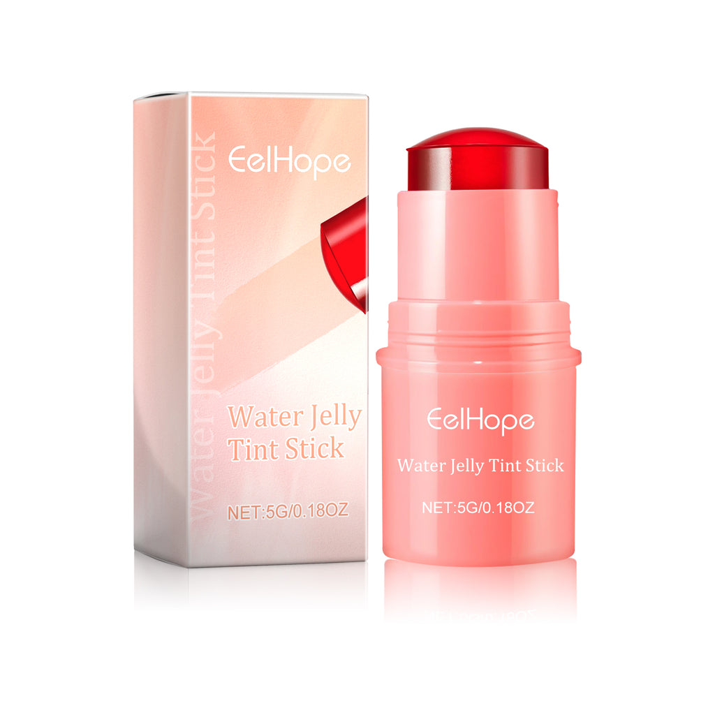 Water Jelly Tint Stick, Blush Whitening Natural Long Lasting Lip Matte Moisturizing Lip Color Makeup Combination