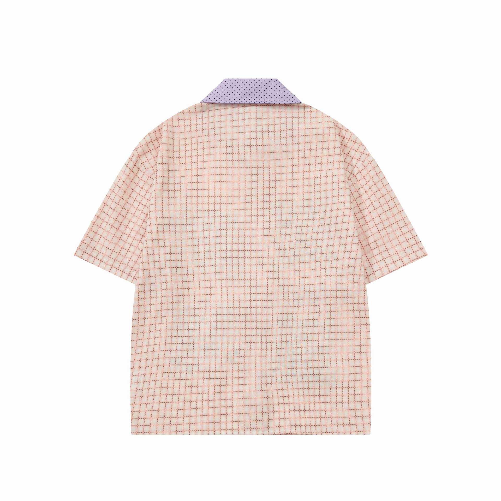 Cartoon themed embroidered short sleeved shirt