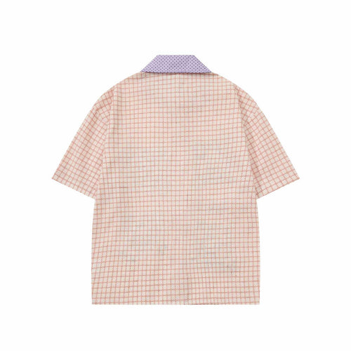 Cartoon themed embroidered short sleeved shirt