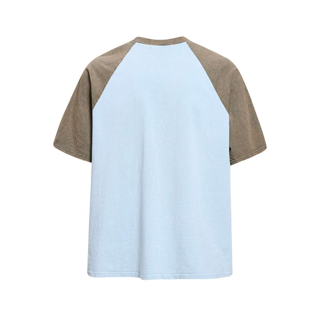 Star sticker embroidered short sleeved shirt