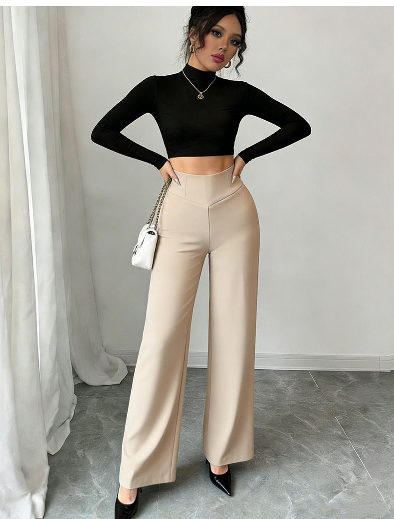 High waisted slimming casual pants