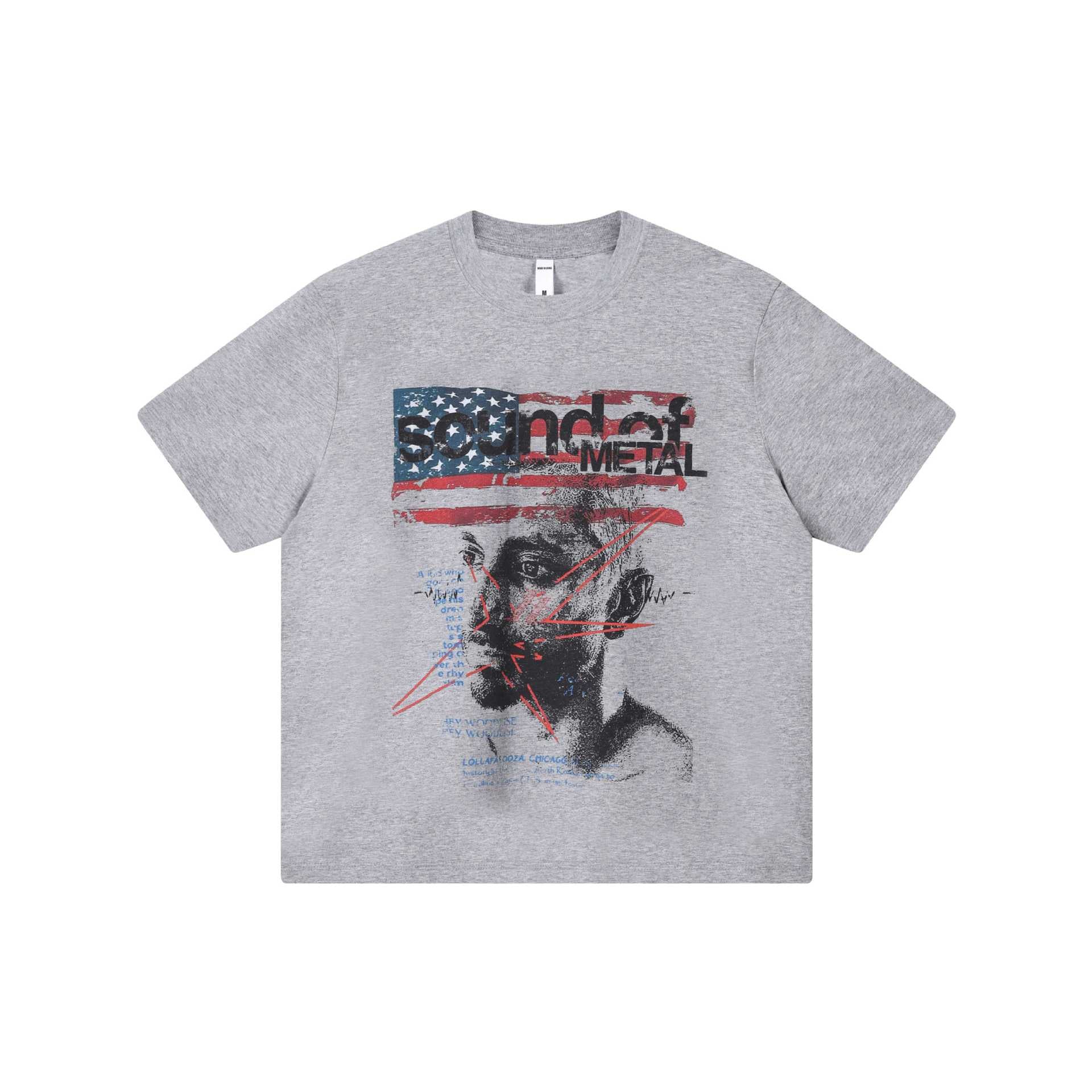 Portrait printed short sleeved shirt
