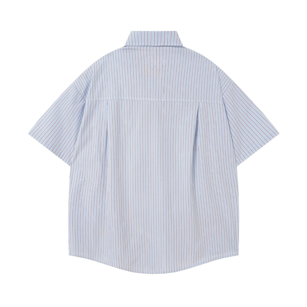 Cat Fishing Embroidered Short Sleeve