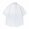 Texture plaid shirt T-shirt