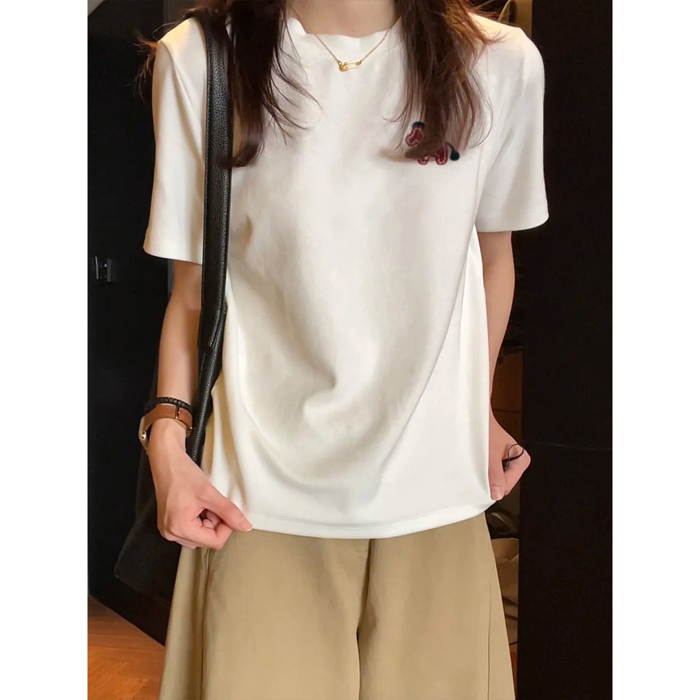 Casual Loose Cotton T-Shirt for Women