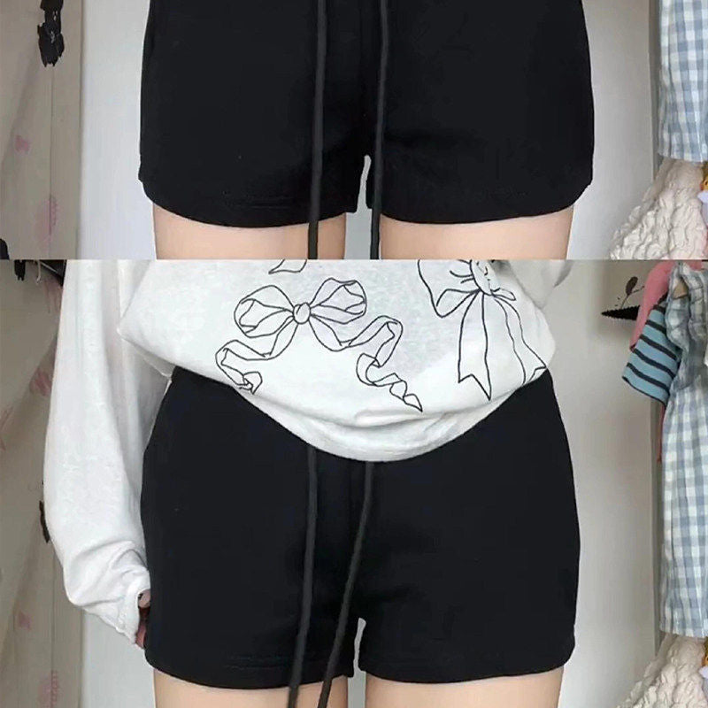 Sweet and Spicy Girl A-Line High-Waisted Three-Quarter Shorts