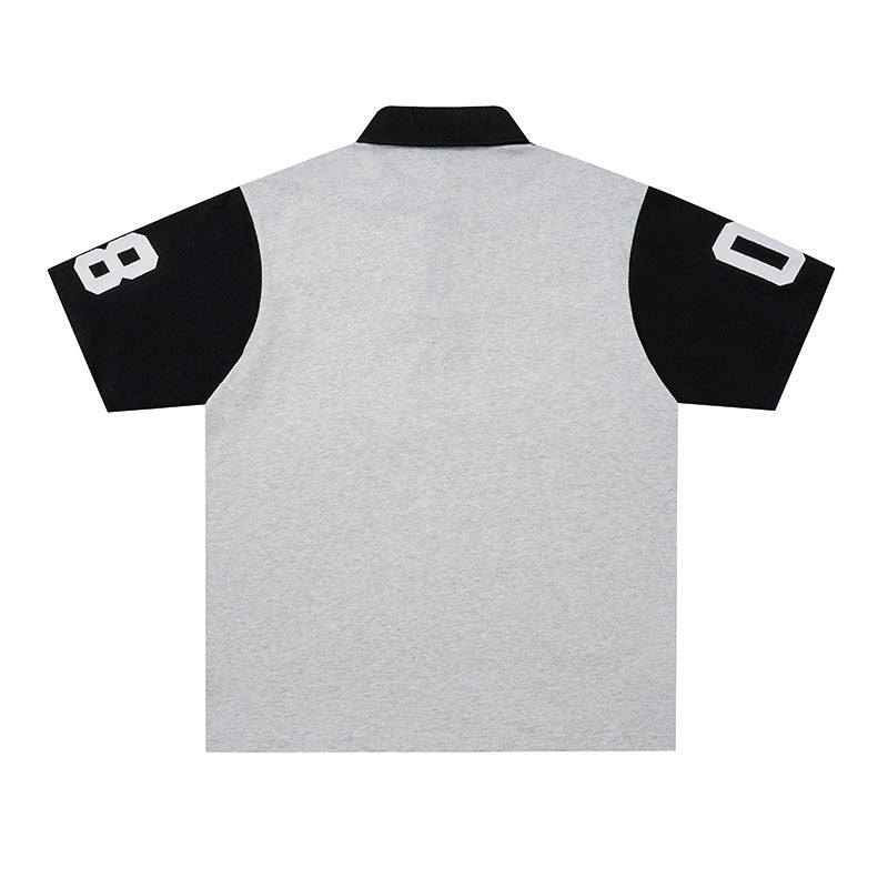 Printed loose fitting men's and women's short sleeves