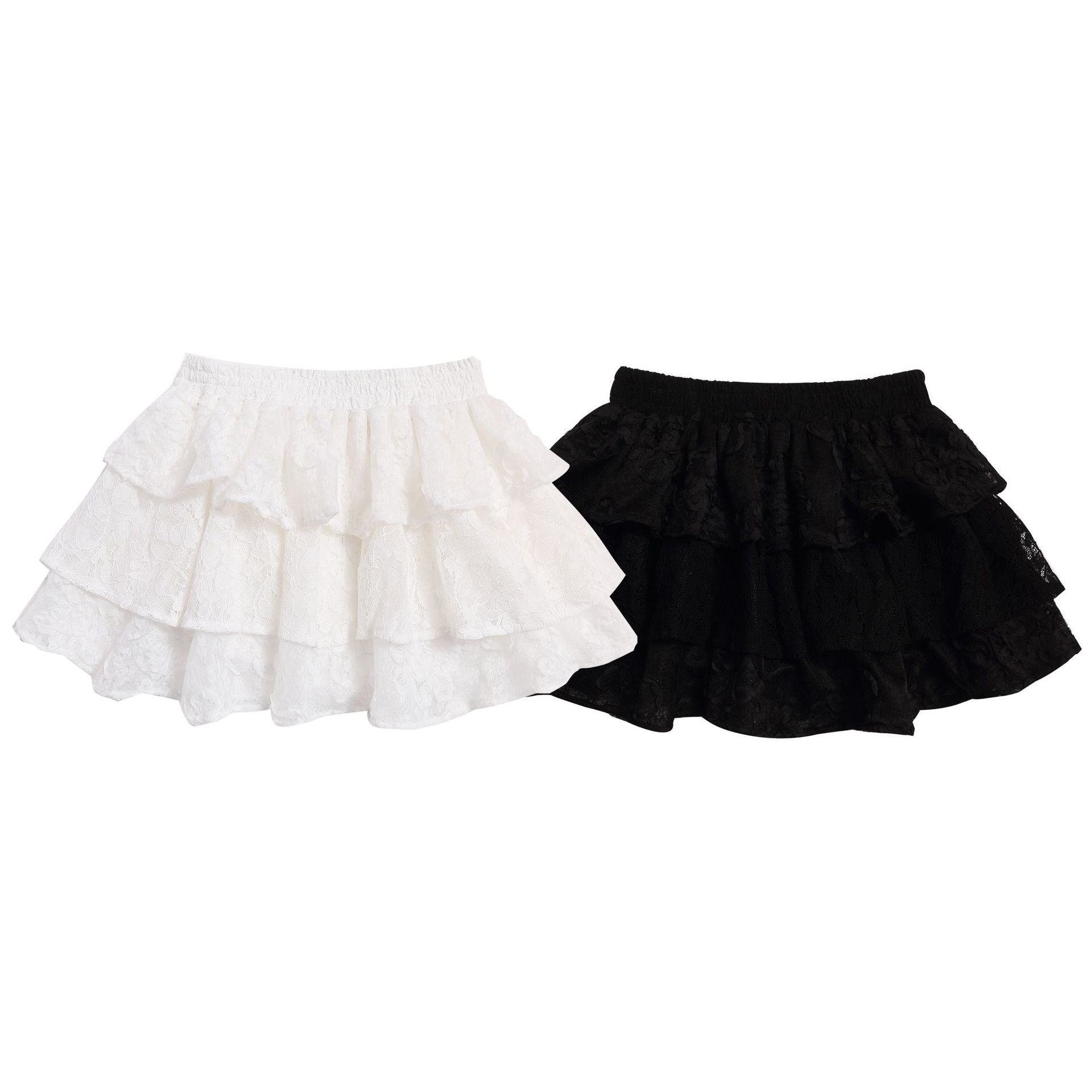 Multi-Layer Lace Tutu Skirt for Women,Slimming and Versatile Fluffy Short Skirt