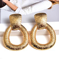Wholesale Gold Color Metal Drop Earrings Fine Jewelry Accessories Hanging Dangle Long Pendientes Bijoux For Women Christmas Gift