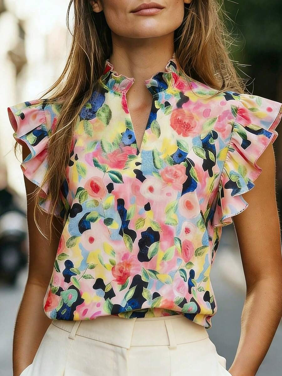 Top sans manches court basique femme tendance