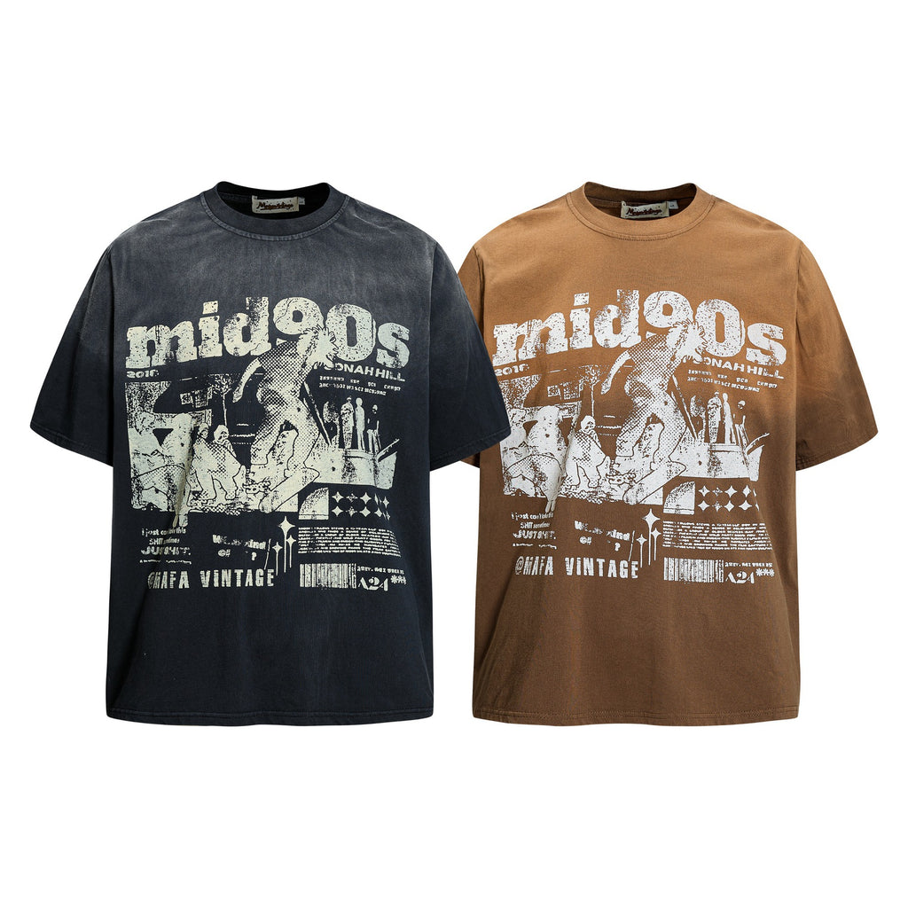 T-shirt imprimé skateboard streetwear femme