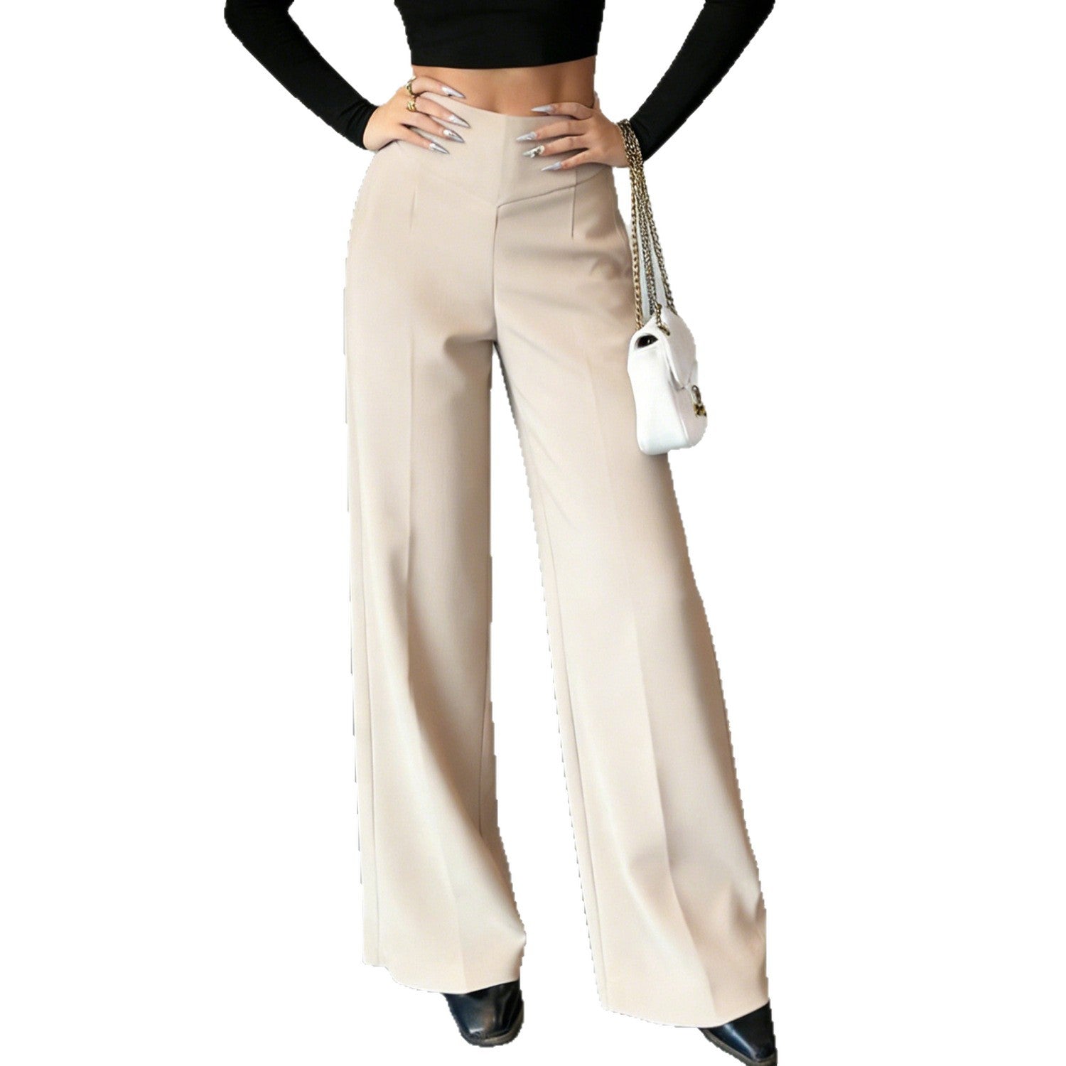High waisted slimming casual pants