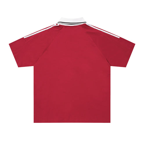 Badge printed short sleeved shirt