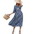 V-neck loose dress