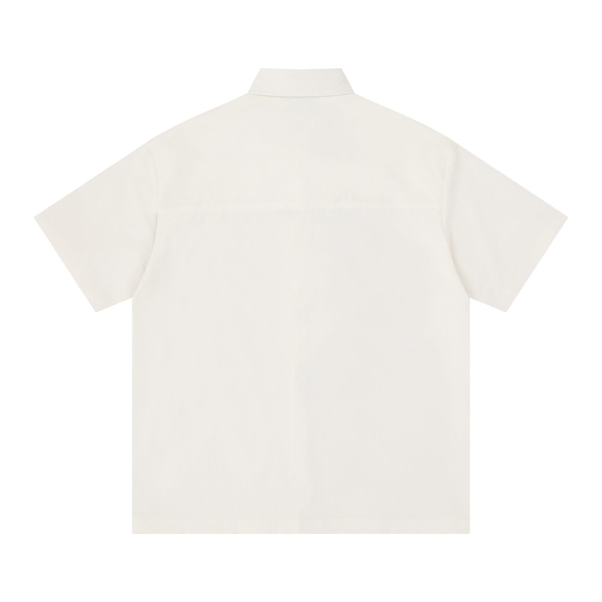 Character embroidery short sleeved shirt