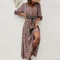 V-neck loose dress