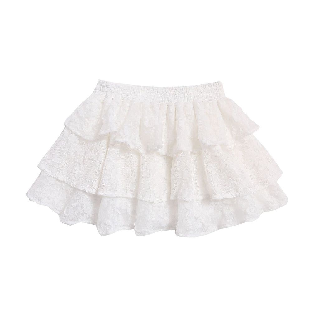 Multi-Layer Lace Tutu Skirt for Women,Slimming and Versatile Fluffy Short Skirt
