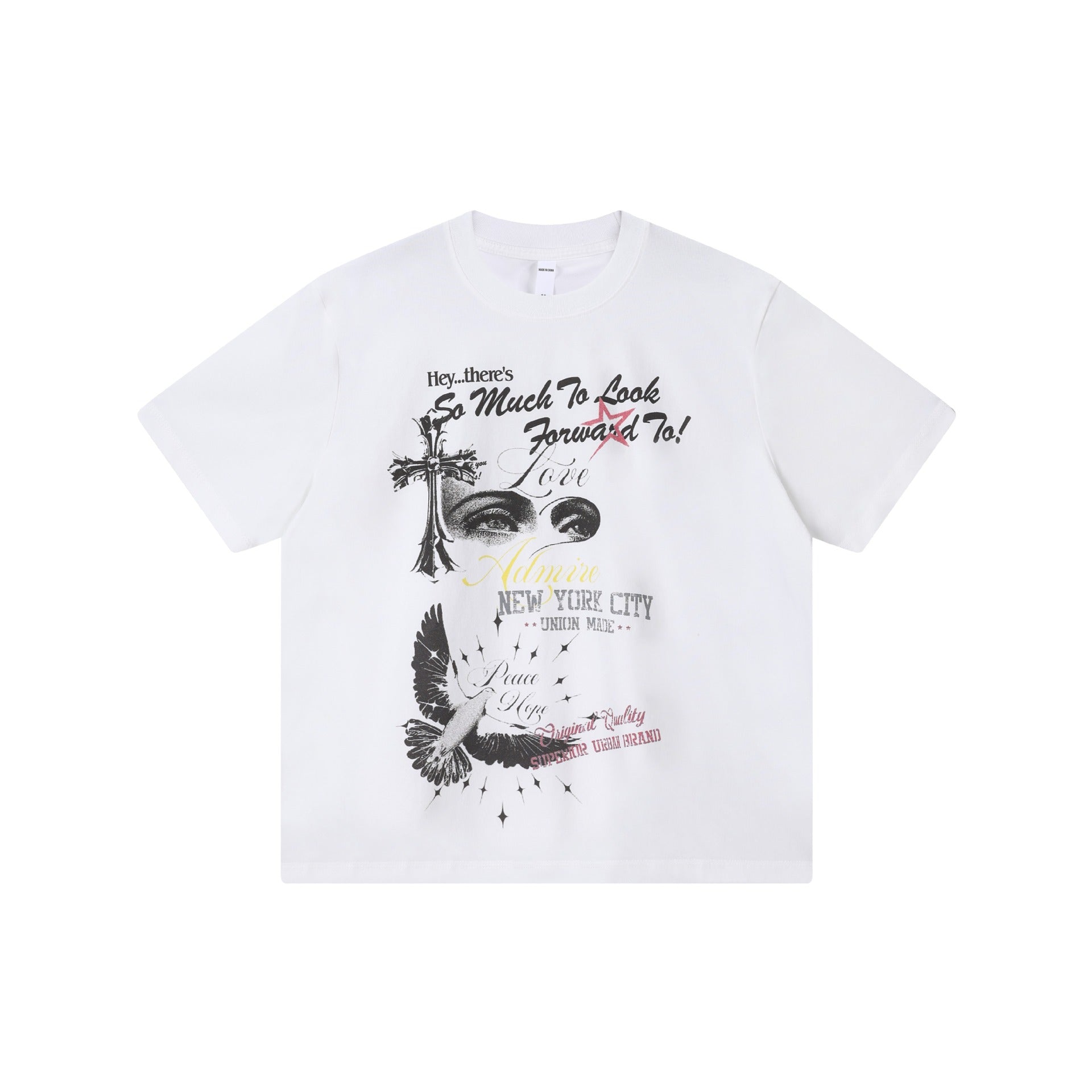 Peace dove print short sleeved shirt