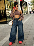 New Retro Irregular Deconstructed Knife-Edge Jeans