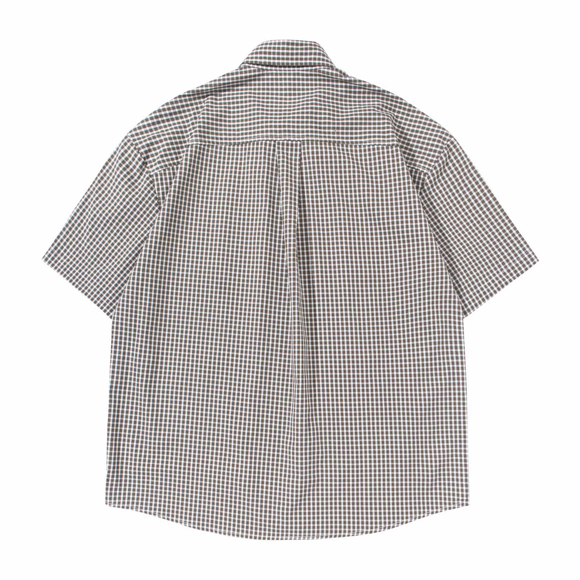 Fine plaid shirt T-shirt
