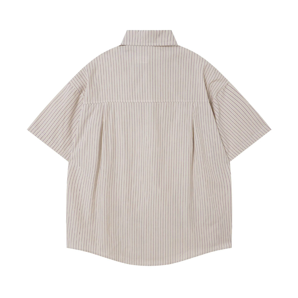Cat Fishing Embroidered Short Sleeve