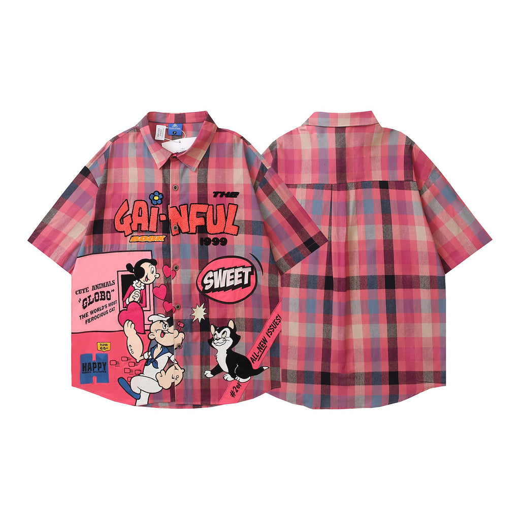 Popeye printed short sleeved shirt