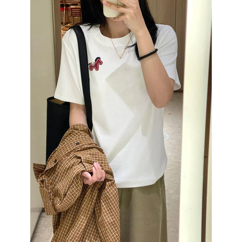 Casual Loose Cotton T-Shirt for Women