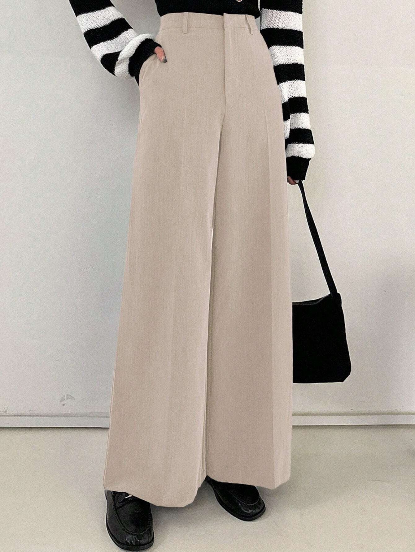 High waisted slimming suit pants
