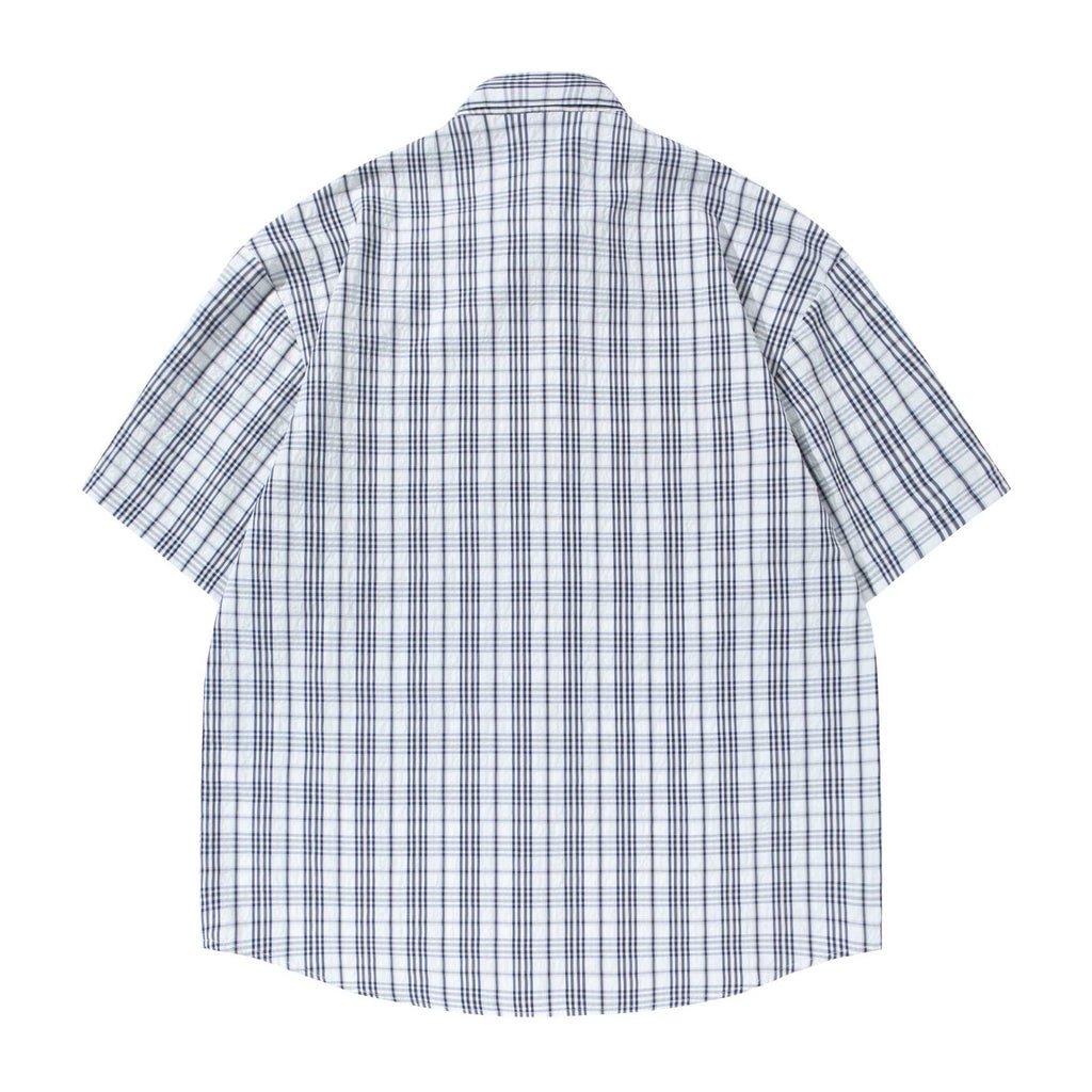 Texture plaid shirt T-shirt
