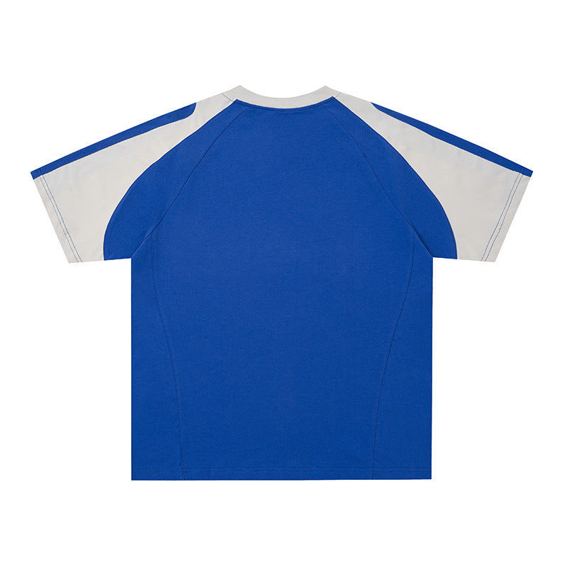 Printed loose fitting men's and women's short sleeves