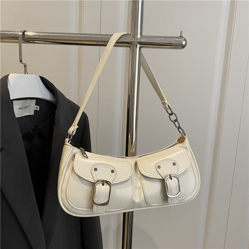 style Commute Mini Bag Simple Casual Shoulder Crossbody Square Bag Small&