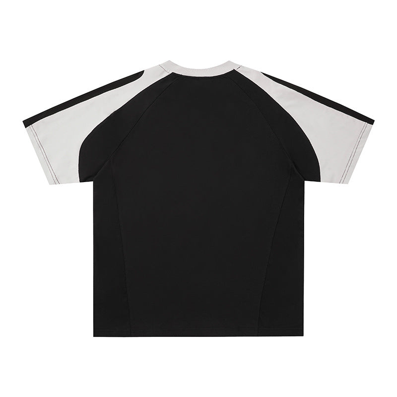 Printed loose fitting men's and women's short sleeves