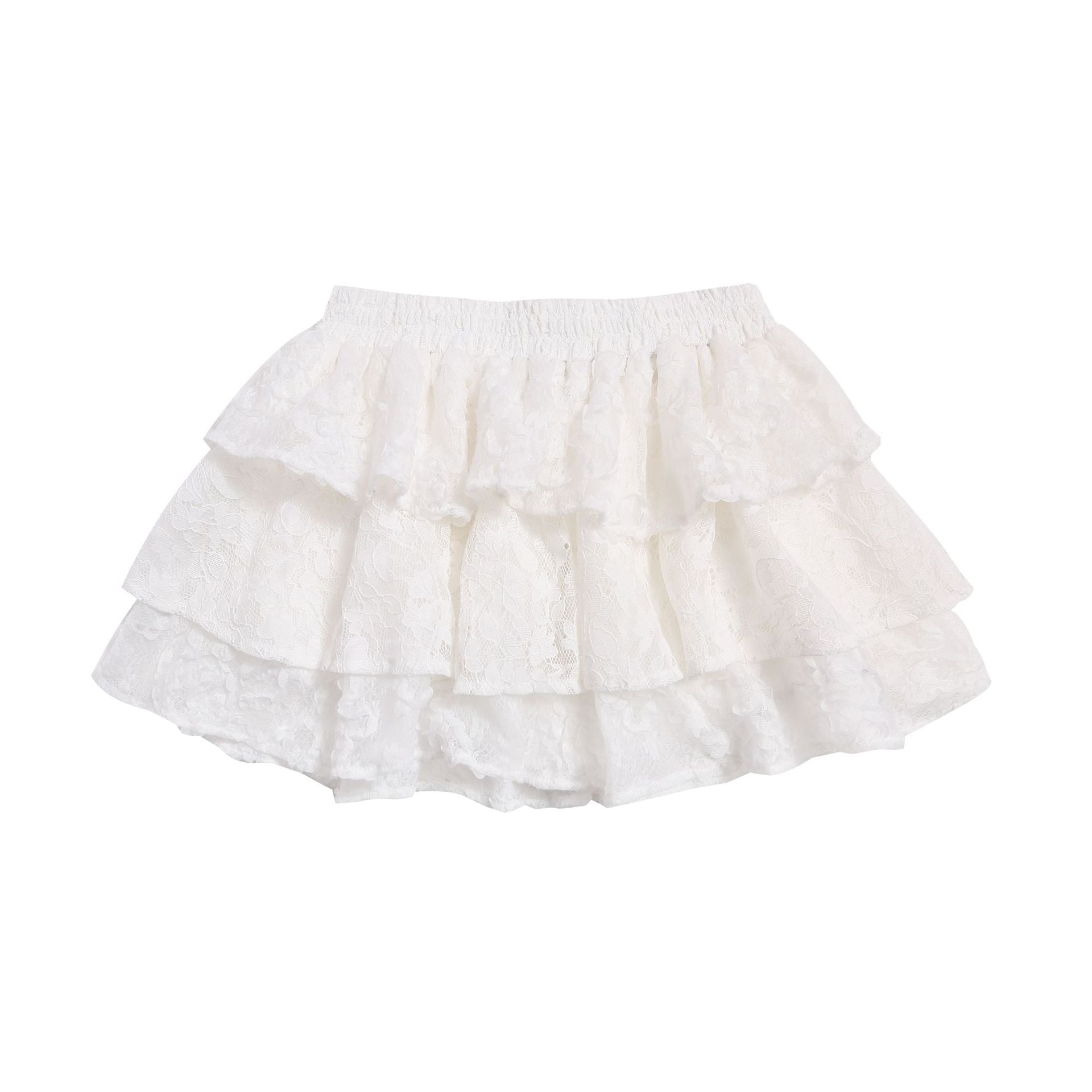 Multi-Layer Lace Tutu Skirt for Women,Slimming and Versatile Fluffy Short Skirt