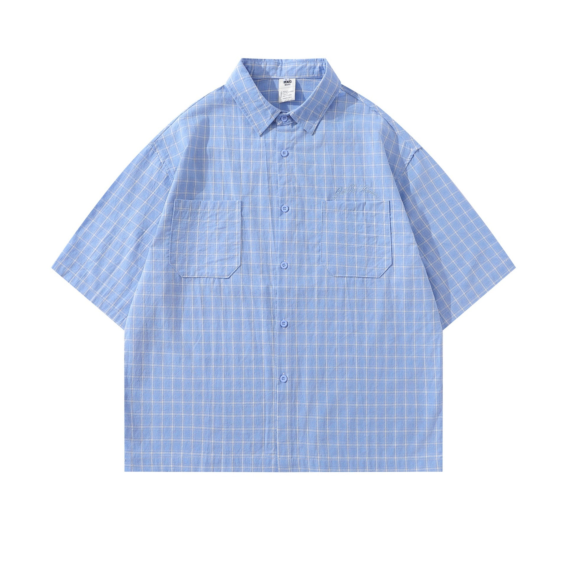 Basic checkered shirt T-shirt