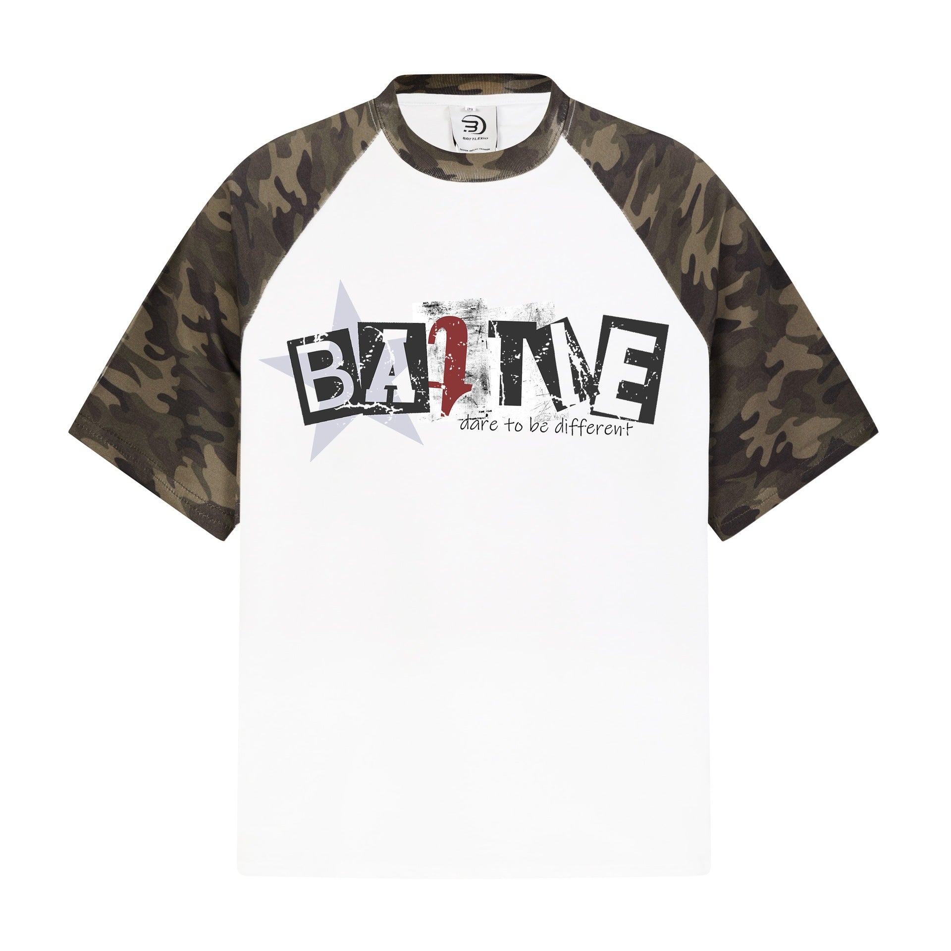 Alphabet print camouflage