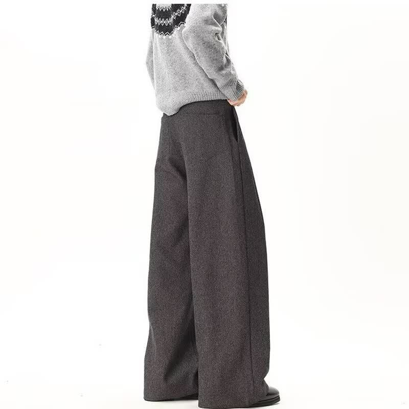 Loose Drape Casual Pants, High Street Wide Leg Pants
