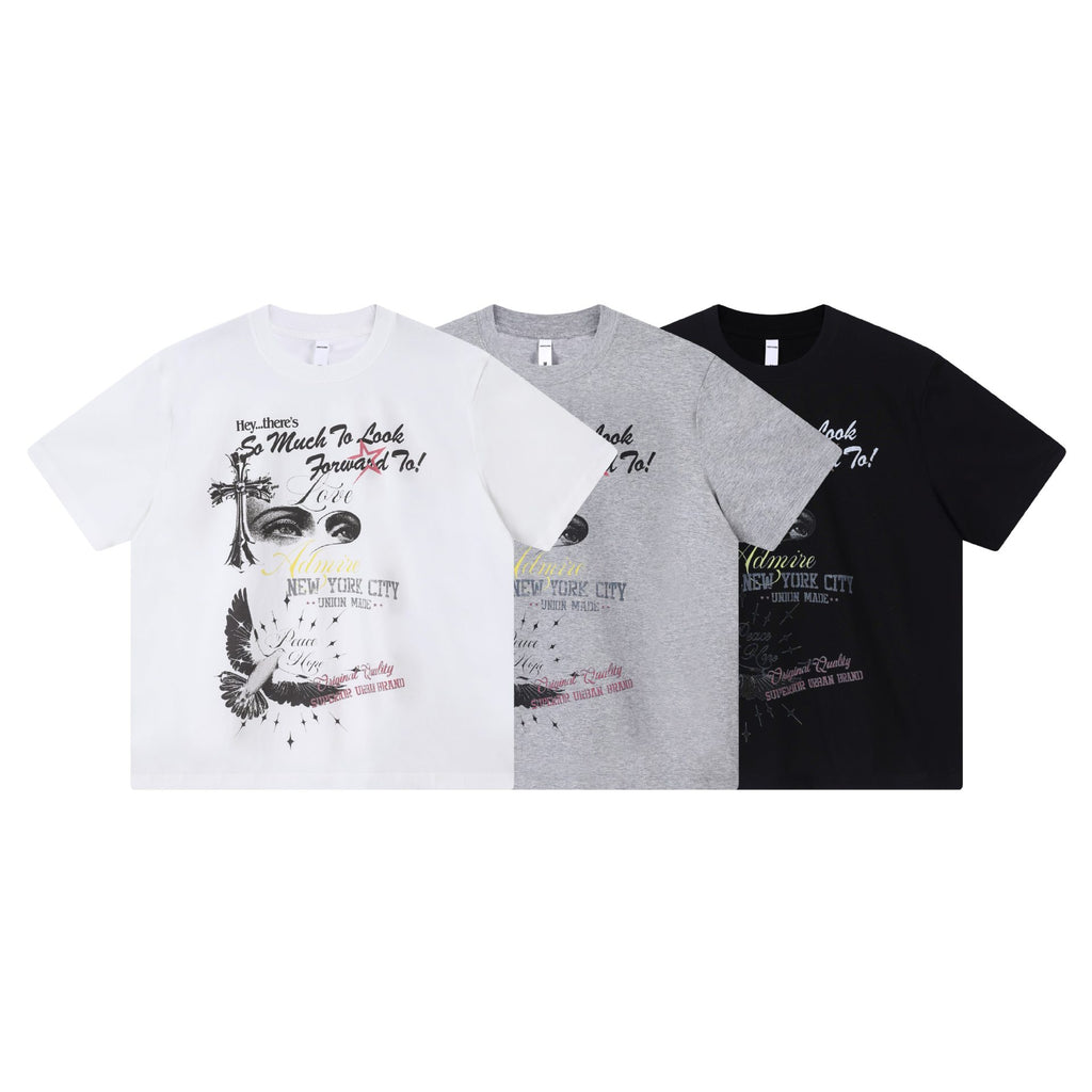 Peace dove print short sleeved shirt