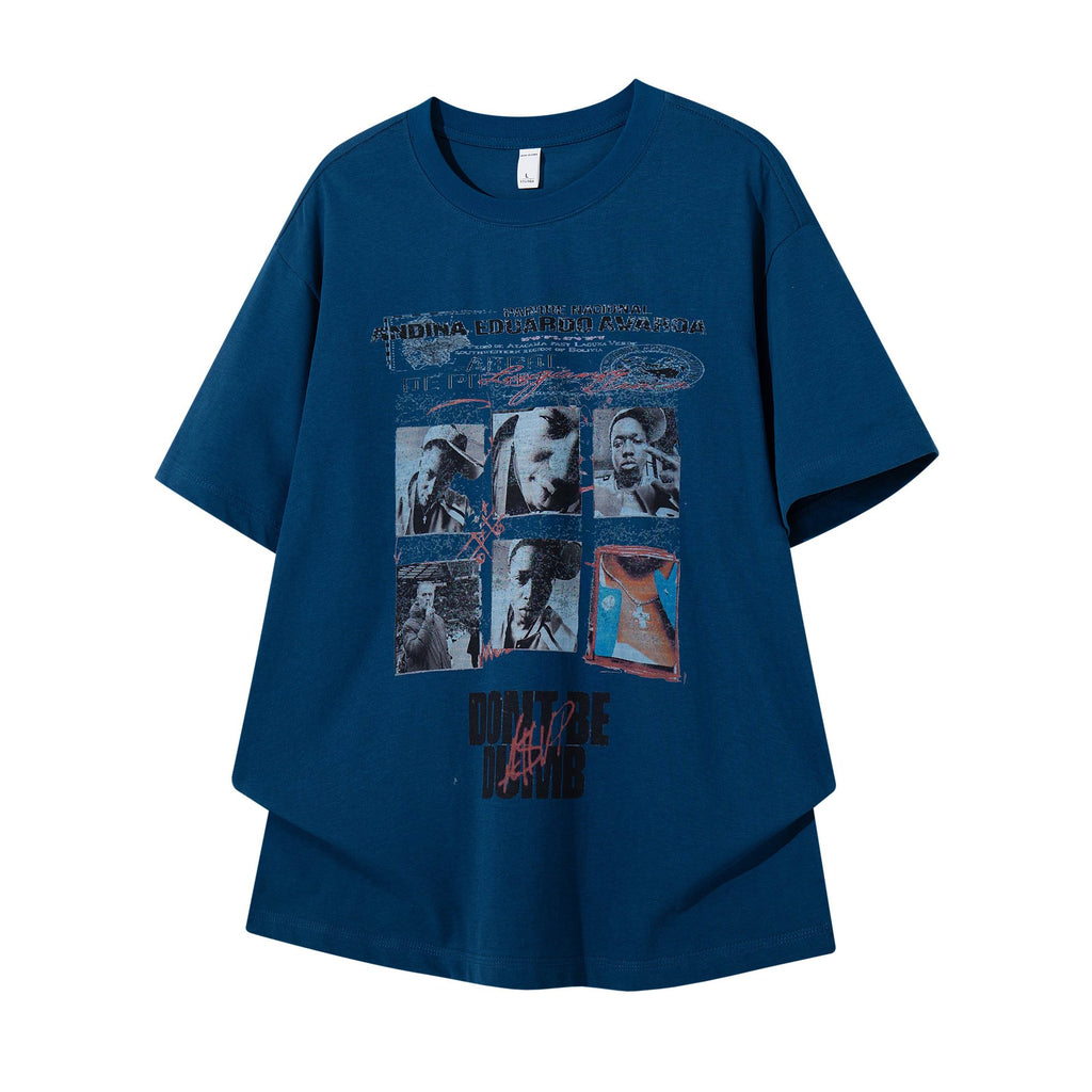 Jigsaw photo printed short sleeved shirt