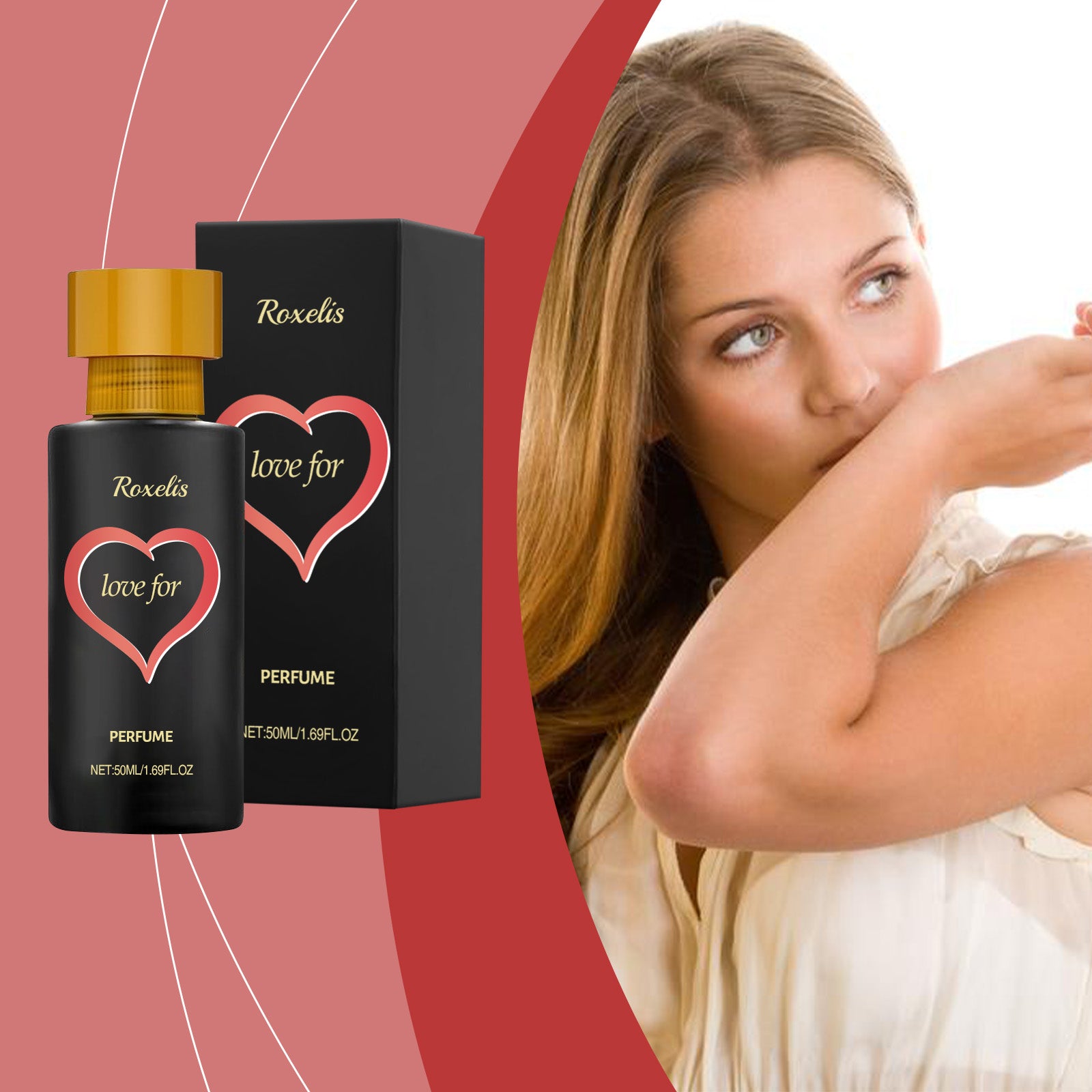 Roxelis Sandalwood Cologne Romantic Perfume, Releases Charm Couple Niche Atmosphere Fragrance Fresh And Lasting Fragrance Portable Bag