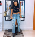 Women's High-Waisted Denim Skirt with Slit Multiple PocketsFashionable and Stylish Casual Midi Skirt